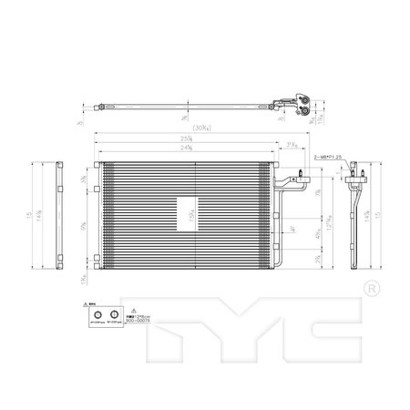 Tyc Products TYC A/C CONDENSER 4084